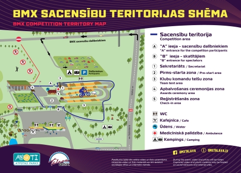 Sacensību teritorijas karte